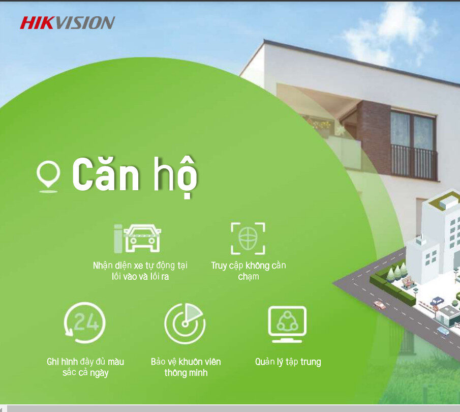 GIẢI PHÁP AN NINH QUẢN LÝ CHUNG CƯ CĂN HỘ BẰNG CAMERA HIKVISION