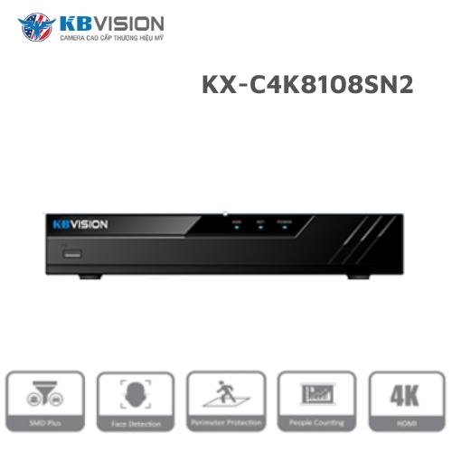 Đầu ghi NVR 8 kênh KBVISION KX-C4K8108SN2 1