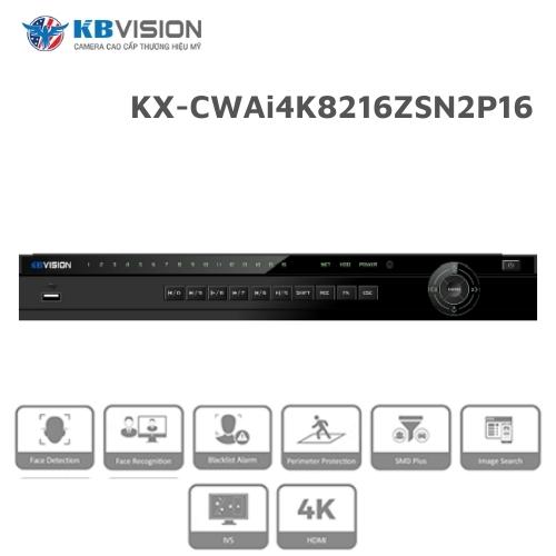 Đầu ghi IP 16 kênh KBVISION KX-CWAi4K8216ZSN2P16 1