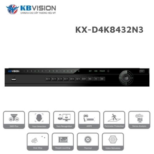 Đầu ghi hình 32 kênh KBVISION KX-D4K8432N3 1