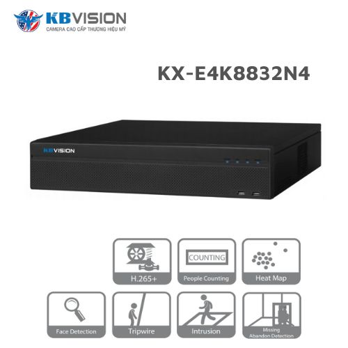 Đầu ghi hình NVR 32 kênh KBVISION KX-E4K8832N4 1
