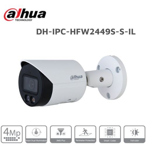 Camera IP 4.0MP Full Color Dahua DH-IPC-HFW2449S-S-IL 1