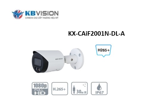 Camera IP Full Color 2.0MP KBVISION KX-CAiF2001N-DL-A 1