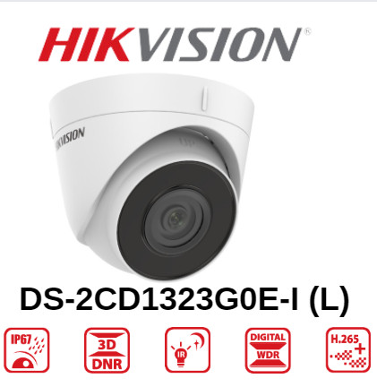 Camera Hikvision DS-2CD1323G0E-I (L) Camera Turret xoay 360° 1