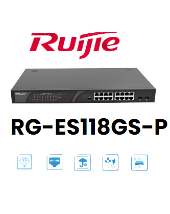 Thiết bị mạng rg-es118gs-p cấu hình cao 1