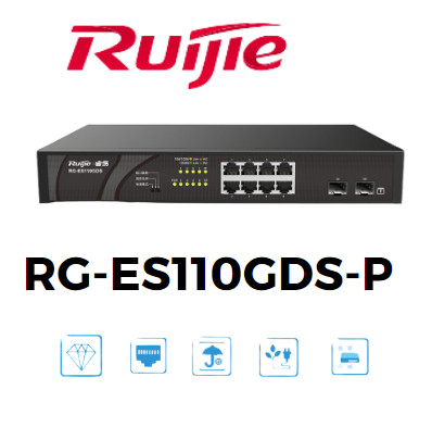 Thiết bị mạng rg-es226gc-p tốc độ cao 1