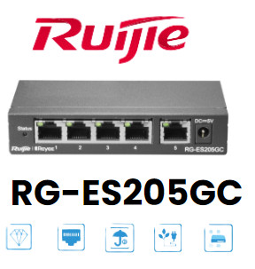 Thiết bị mạng RG-ES205GC quản lý thông minh 1