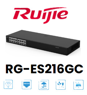 Thiết bị mạng RG-ES216GC quản lý đa tầng 1