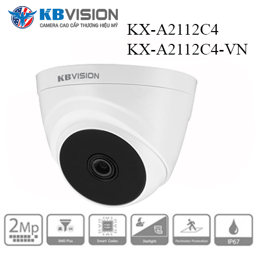Camera Kbvision cảm biến KX-A2112C4 ánh sáng hồng ngoại 1