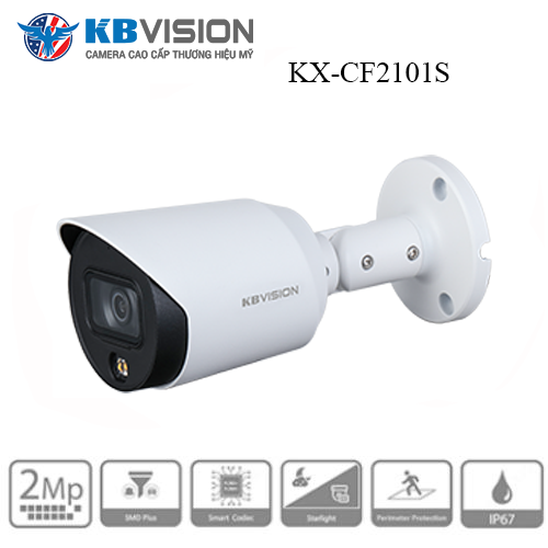 Camera Kbvision KX-CF2101S đèn ánh sáng trắng chống nhiễu hình ảnh 1