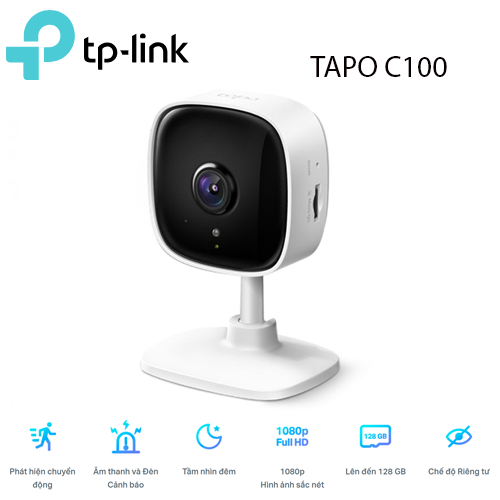 Camera Tp-link TAPO C100 Phát Hiện Cảnh Báo Chuyển Động 1