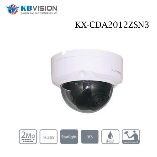 Camera Kbvision KX-CDA2012ZSN3 Tạo Hàng Rào Bảo Vệ Nhà Bạn 1