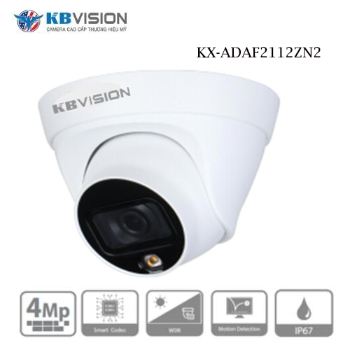 Camera Kbvision KX-ADAF2112ZN2 Full Color Cảm Biến 2MP 1