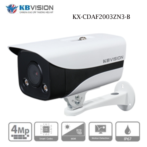 Camera Kbvision KX-CDAF2003ZN3-B Quan Sát Ban Đêm Đèn Led Xa 1
