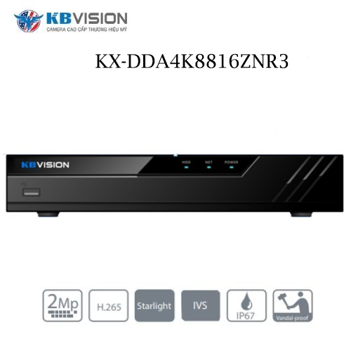 Đầu ghi KX-DDA4K8816ZNR3 Và KX-D4K8816NR3 IP 16 kênh Kbvision 1