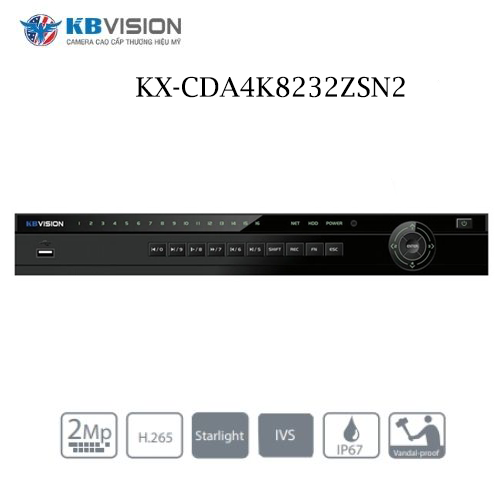 Đầu ghi KX-CDA4K8232ZSN2 Và KX-C4K8232SN2 IP 32 kênh Kbvision 1