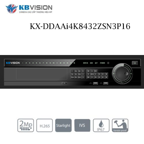 Đầu ghi KX-DDAAi4K8432ZSN3P16 Và KX-DAi4K8432SN3P16 IP 32 kênh Kbvision 1