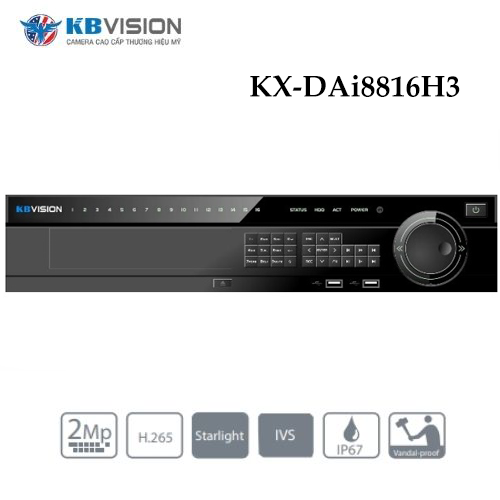 Đầu Ghi Kbvision KX-DAi8816H3 IP 16 Kênh 1