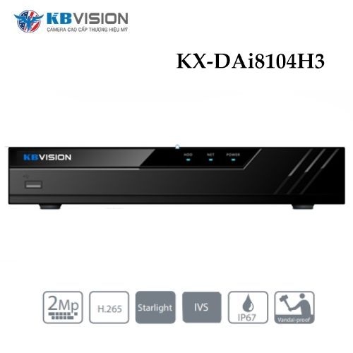 Đầu Ghi Kbvision KX-DAi8104H3 Công Nghệ AI 4 Kênh 1