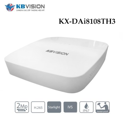 Đầu Ghi Kbvision KX-DAi8108TH3 AI Nhận Diện Khuôn Mặt 8 Kênh 1