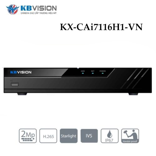 Đầu Ghi Kbvision KX-CAi7116H1-VN Full 5 In 1 1