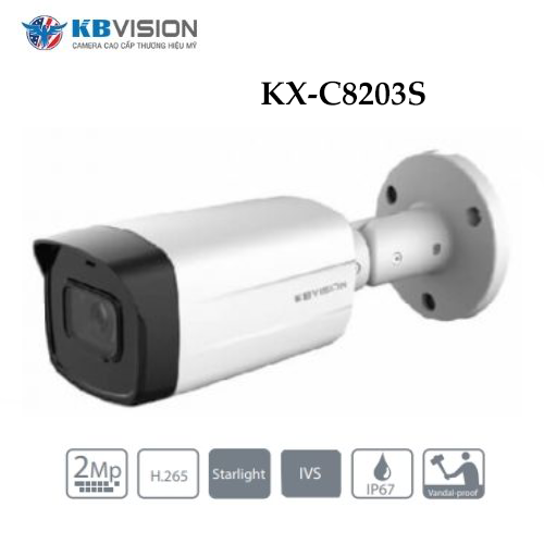 Camera Kbvision KX-C8203S 8MP Chống Nhiễu Hình Ảnh 1