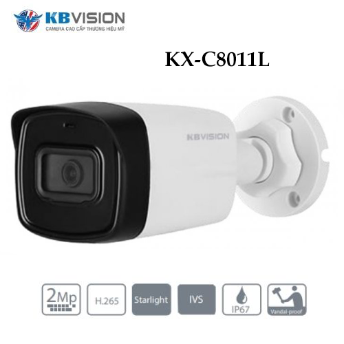 Camera Kbvision KX-C8011L Gắn Ngoài Trời Chống Nước 1