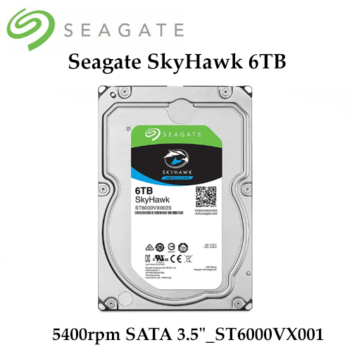 Ổ Cứng ST6000VX001 Gắn Trong Seagate SkyHawk 6TB SATA 3.5" 1