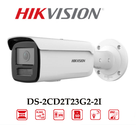 Camera Hikvision DS-2CD2T23G2-2I Ánh Sáng Hồng Ngoại 60m 1