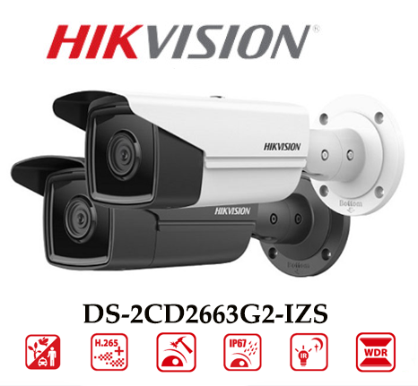 Camera Hikvision DS-2CD2663G2-IZS 6MP Chống Báo Động Giả 1