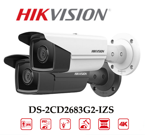 Camera Hikvision DS-2CD2683G2-IZS 8MP Chống Báo Động Giả 1