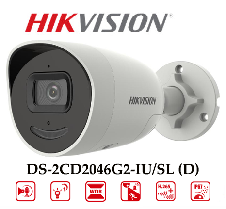 Camera Hikvision DS-2CD2046G2-IU/SL (D) 4MP Nhận Diện Khuôn Mặt 1