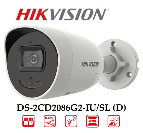 Camera Hikvision DS-2CD2086G2-IU/SL (D) 8MP Nhận Diện Khuôn Mặt 1