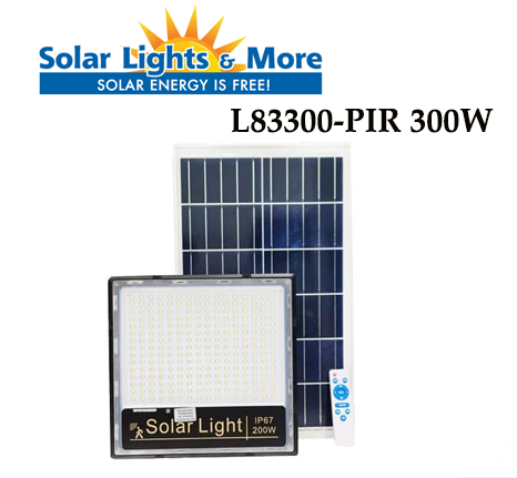 Đèn LED L83300-PIR 300W Năng Lượng Mặt Trời Solar Light 1
