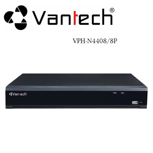 Đầu Ghi Vantech VPH-N4408/8P Kết Nối 8 Kênh 1