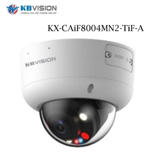 Camera Kbvision KX-CAiF8004MN2-TiF-A Dome Còi Báo Đèn 8MP 1