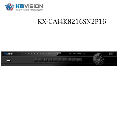 Đầu Ghi Kbvision KX-CAi4K8216SN2P16 PoE Ghi Hình 16 Kênh 1