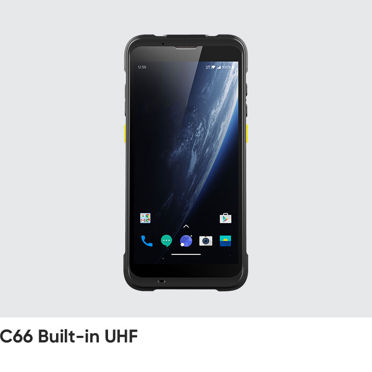 Máy kiểm đếm hàng hóa tài sản C66 Built-in RFID Reader (Android 11/13) Chainway 1