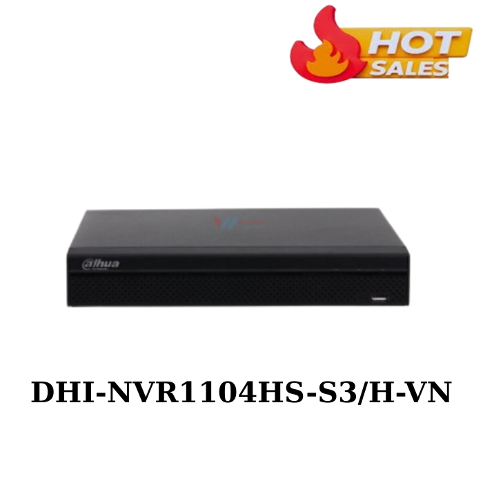 Đầu Dahua DHI-NVR1104HS-S3/H-VN ghi hình 4 kênh camera IP 1