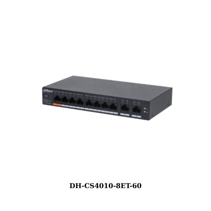 Switch PoE Cloud Dahua DH-CS4010-8ET-60 10 port với 8 port PoE 1