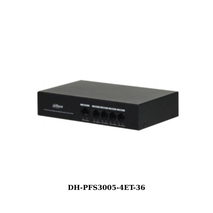 4-Port PoE Dahua DH-PFS3005-4ET-36 Switch (Unmanaged) 1