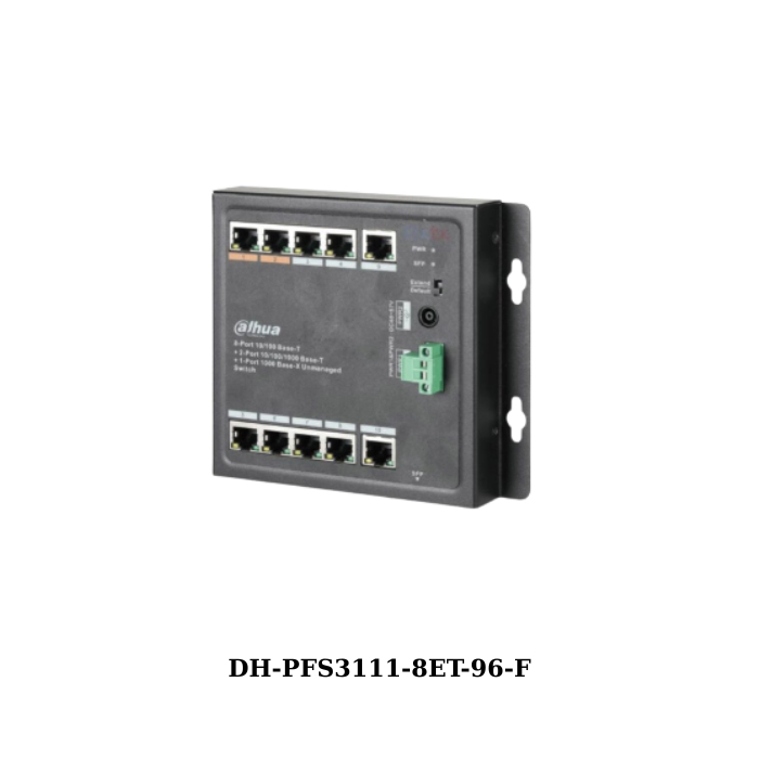 11-Port Dahua DH-PFS3111-8ET-96-F Switch with 8-Port PoE (V2) 1