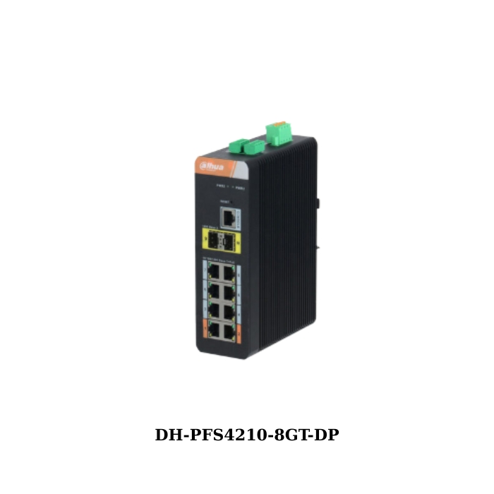 Switch PoE Dahua DH-PFS4210-8GT-DP Layer 2 8 port Gigabit 1