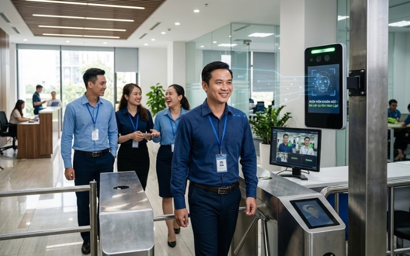 giá camera nhận diện khuôn mặt tại văn phòng