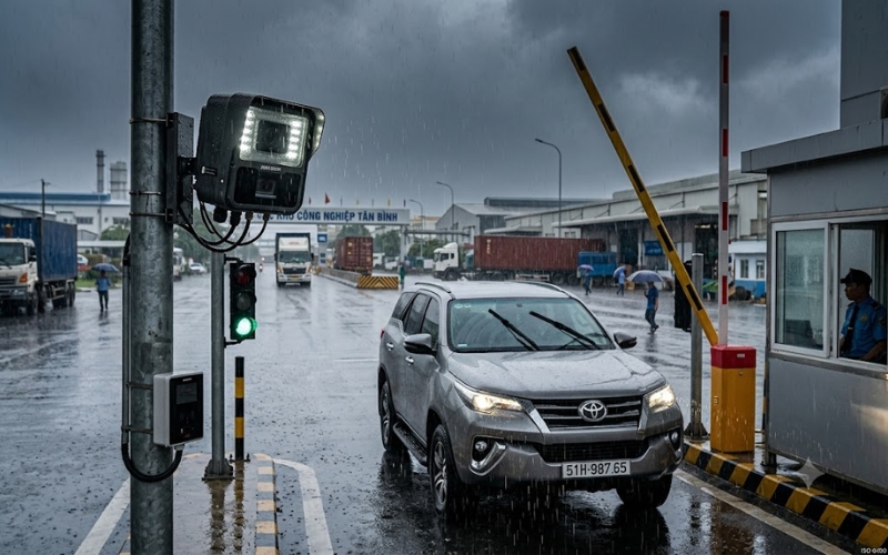 Thiết bị camera nhận dạng biển số xe công nghiệp