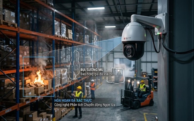 CAMERA PHÁT HIỆN LỬA AI: CẢNH BÁO CHÁY SỚM CHÍNH XÁC 24/7