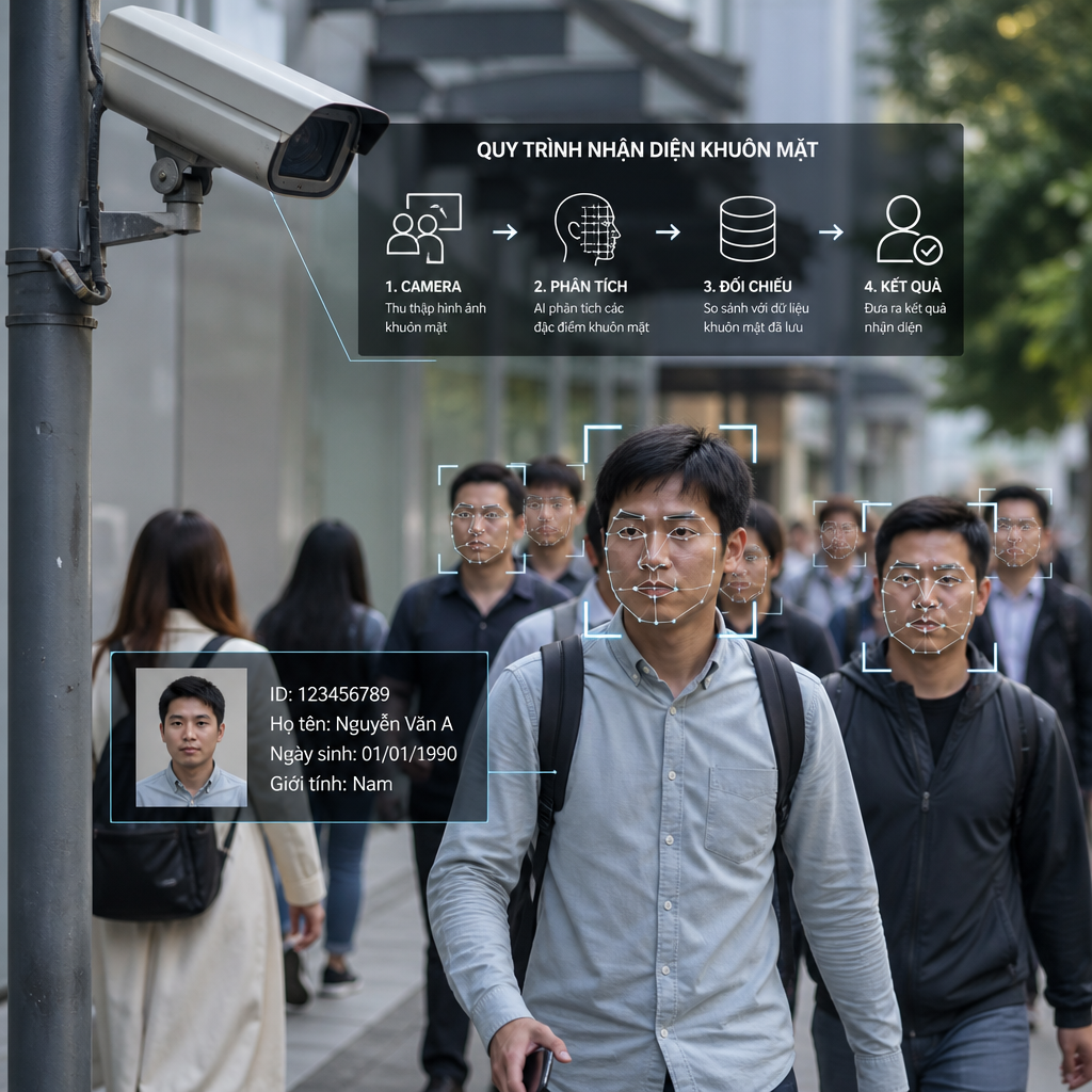 Camera AI nhận diện khuôn mặt hoạt động như thế nào?