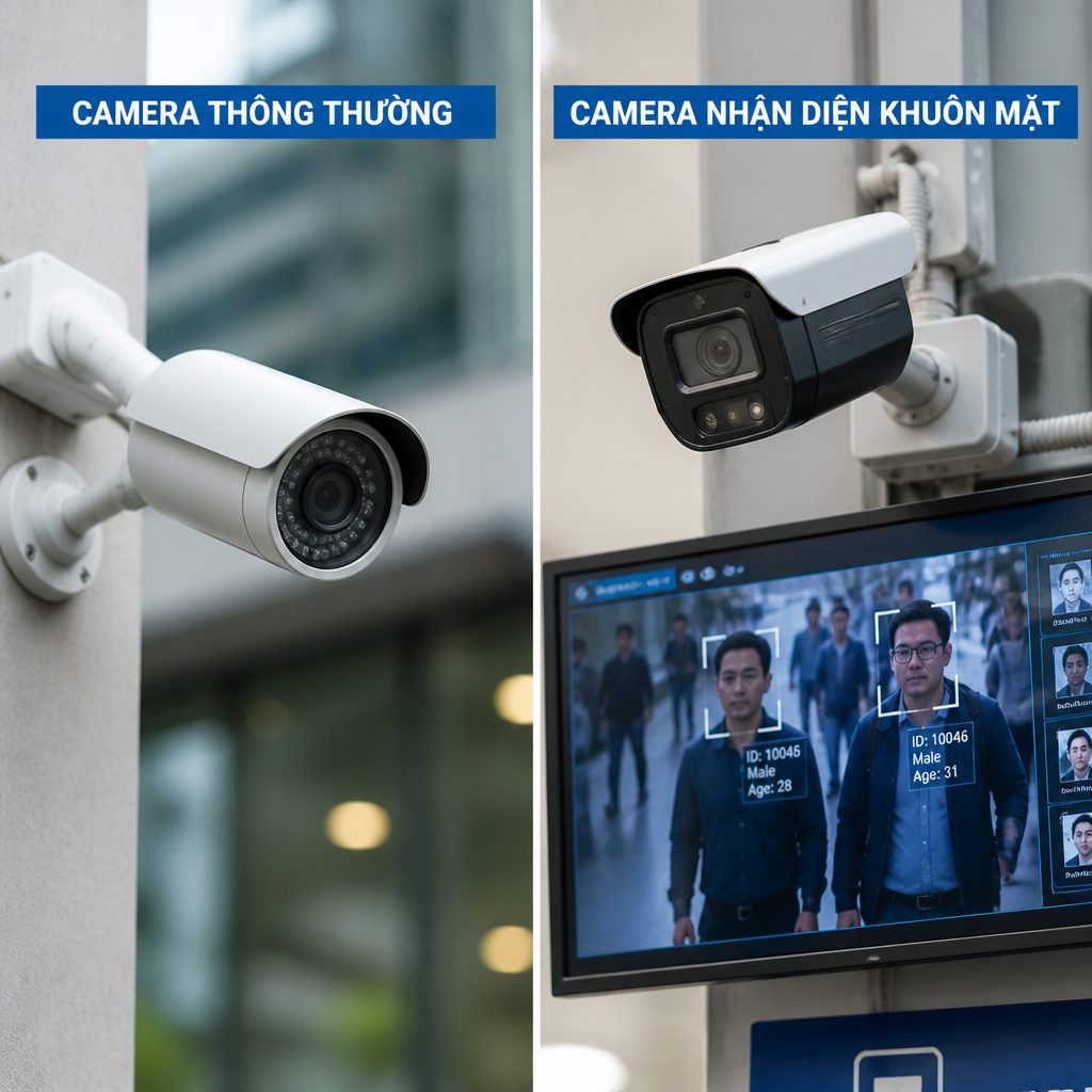 Camera nhận diện khuôn mặt khác gì camera thông thường?