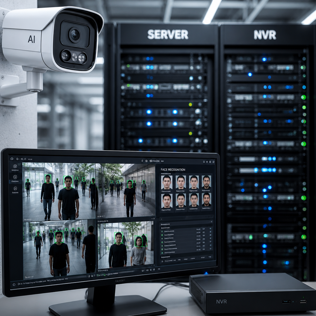 Camera AI nhận diện khuôn mặt lưu dữ liệu ở đâu? Camera, NVR hay Server?