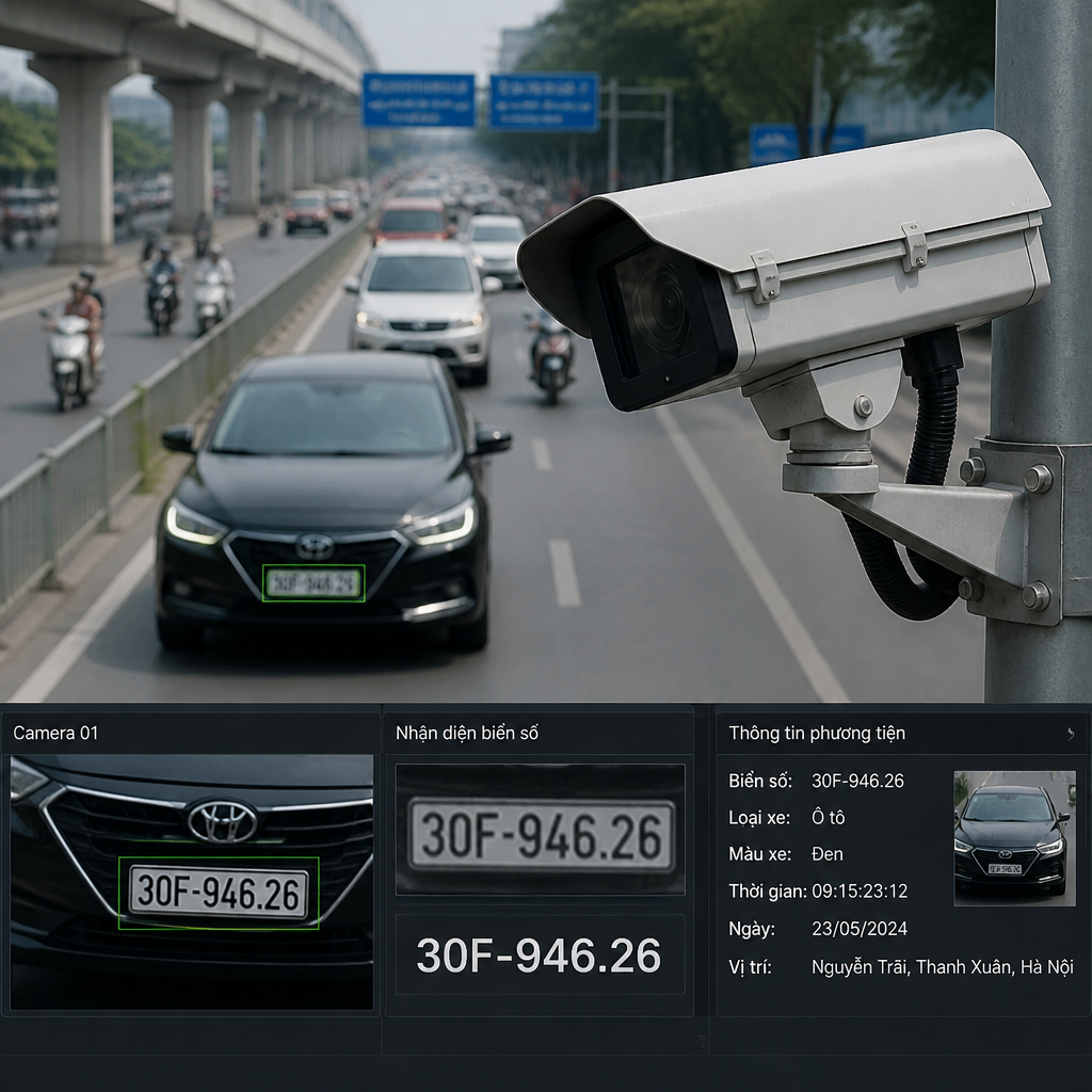 Camera AI nhận diện biển số hoạt động như thế nào?